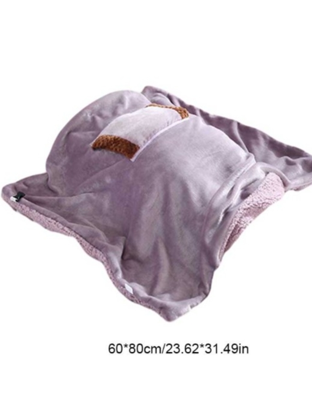 Plush Electronic Warming Throw Blanket for Women - Lavender - Picture 3 of 4